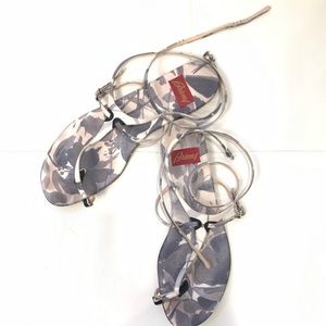 Brioni silks floral strap sandal size 8.5